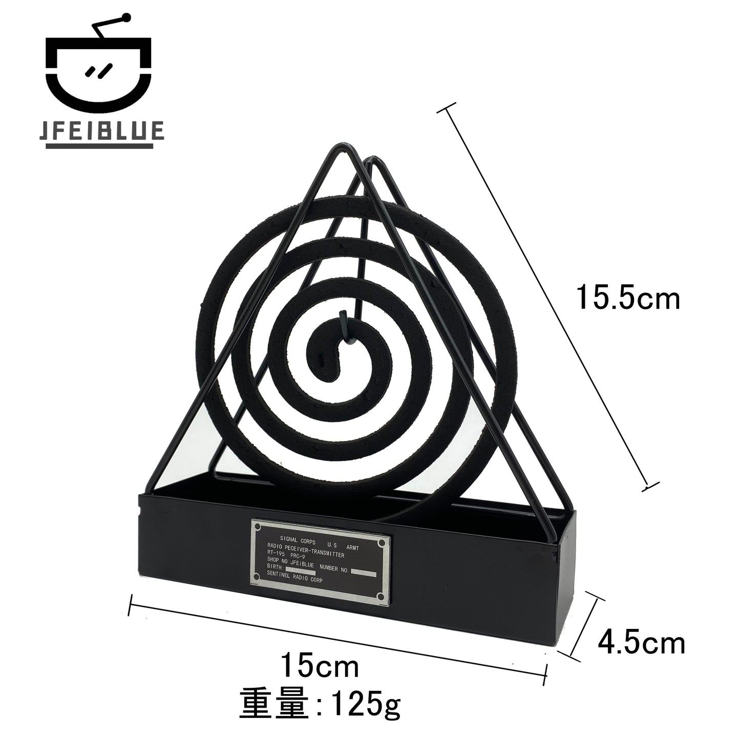 JFEIBLUE Outdoor mosquito repellent portable mosquito coils mosquito coil tray bracket for camping fishing safety hanging type